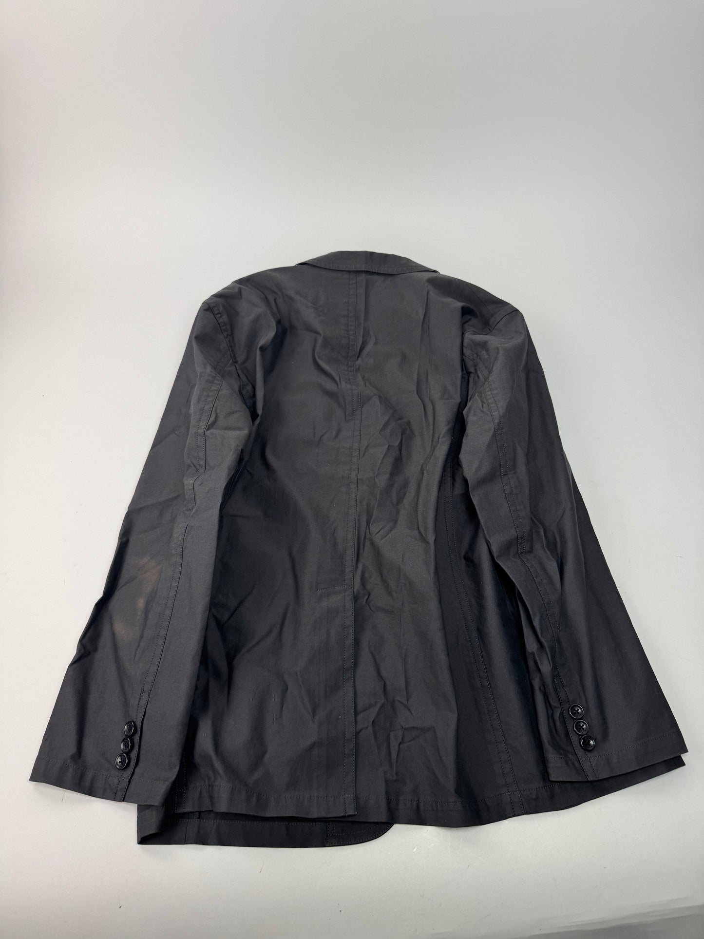 Vintage Burberry Cotton Short Coat M black