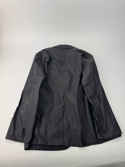 Vintage Burberry Cotton Short Coat M black