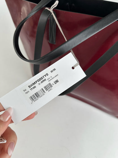 Vintage Marni Patent Leather Shopper red