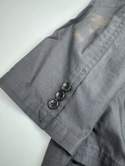 Vintage Burberry Cotton Short Coat M black