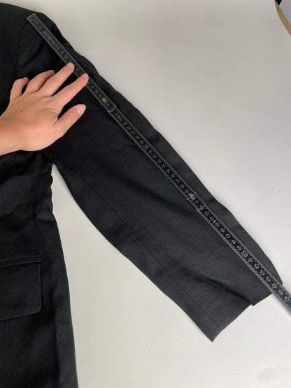 Vintage Dior Wool Blend Blazer Black S