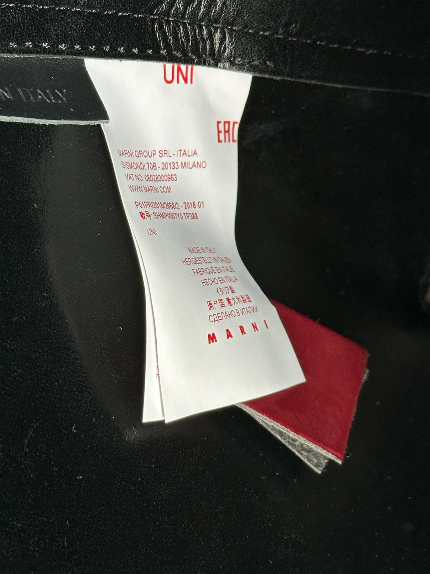 Vintage Marni Patent Leather Shopper red