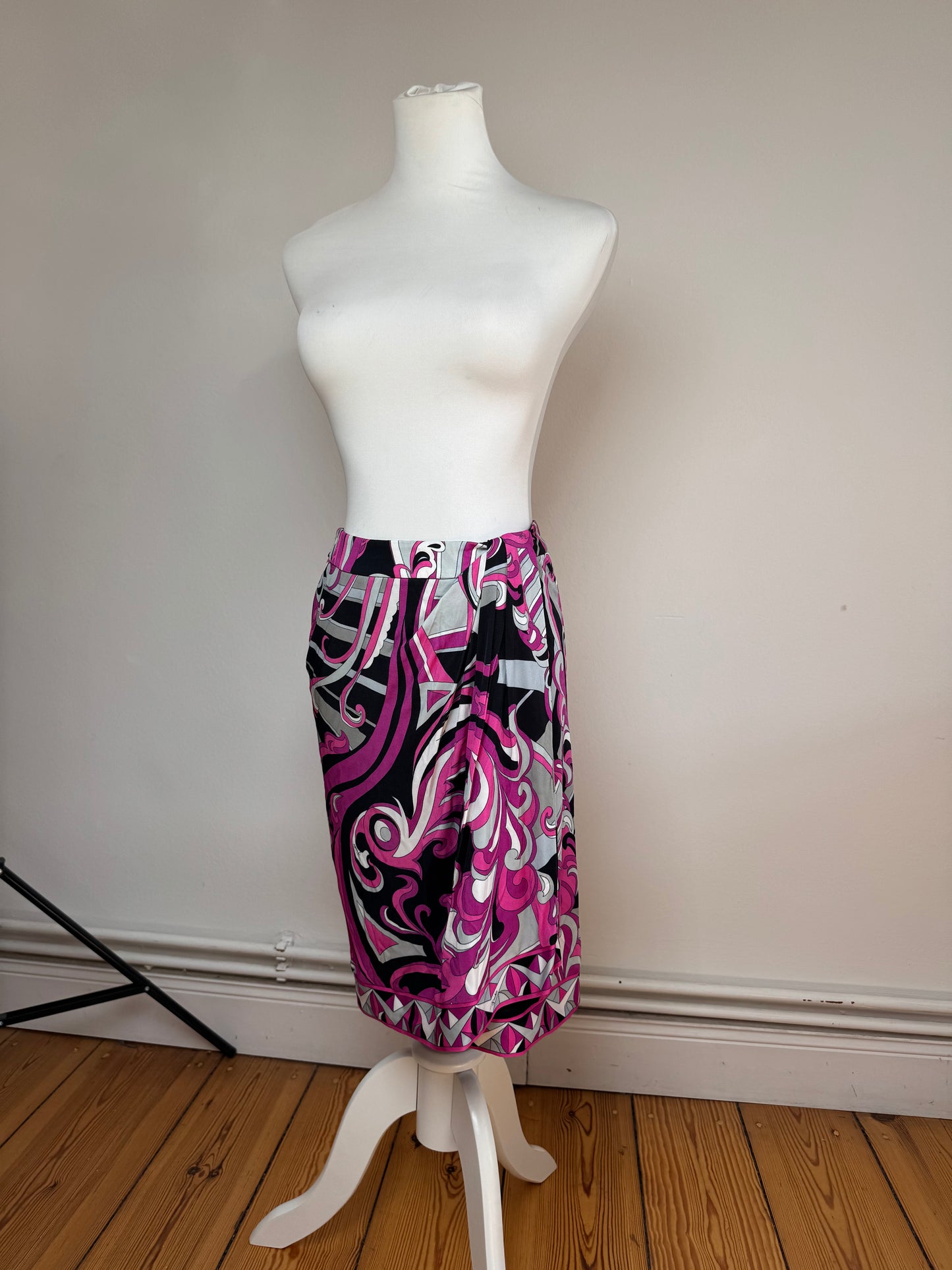 Vintage Pucci Skirt Purple Grey White XS