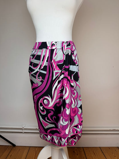 Vintage Pucci Skirt Purple Grey White XS