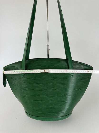 Vintage Louis Vuitton Saint Jacques EPI Leather Bag green