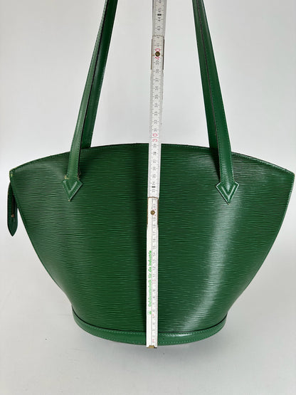 Vintage Louis Vuitton Saint Jacques EPI Leather Bag green