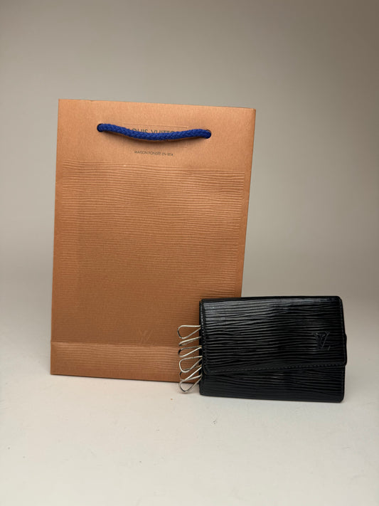Vintage Louis Vuitton EPI Leather Key Holder black