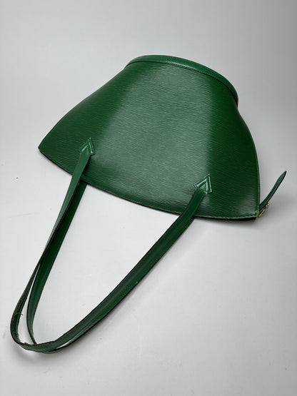 Vintage Louis Vuitton Saint Jacques EPI Leather Bag green