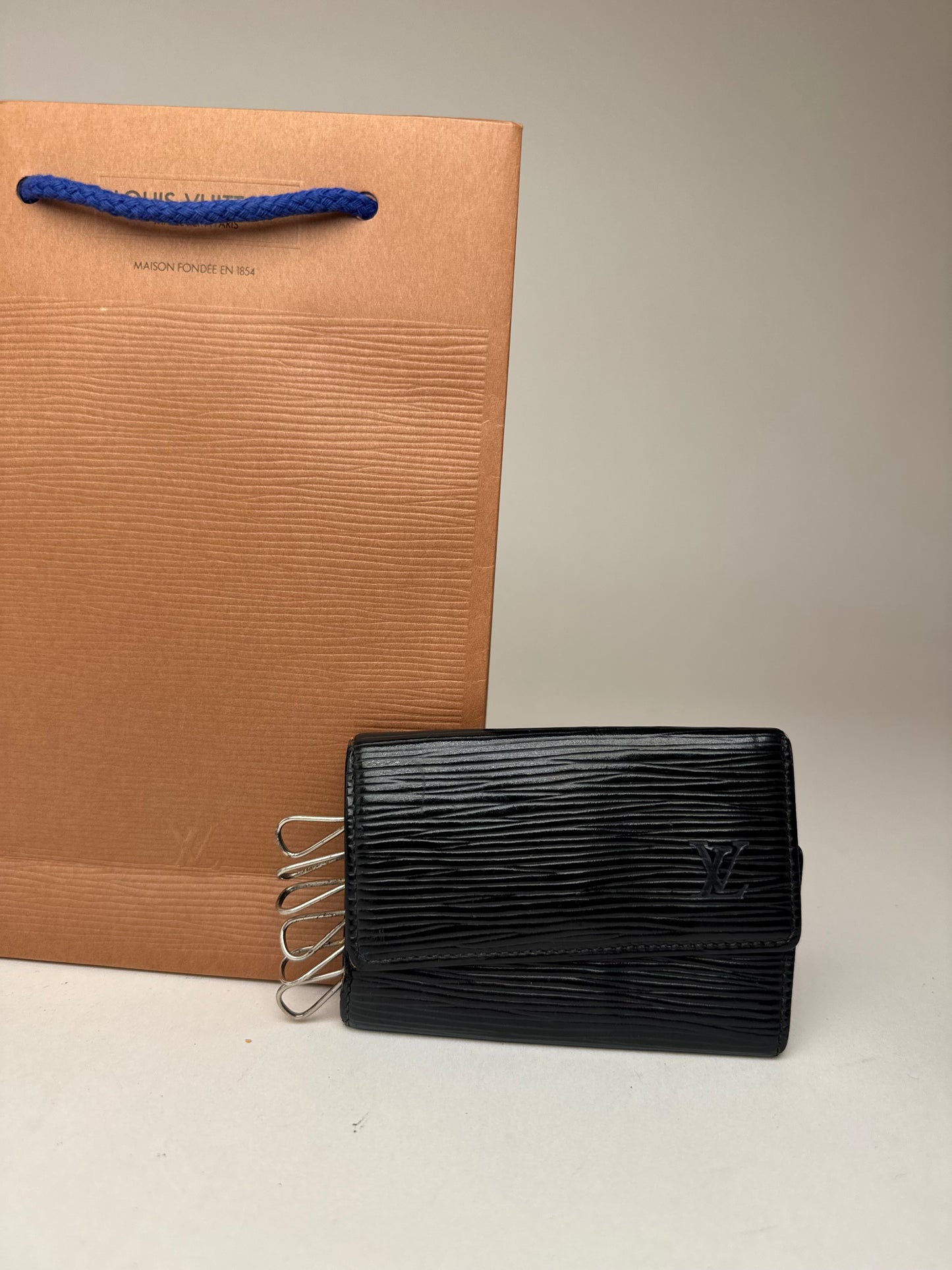 Vintage Louis Vuitton EPI Leather Key Holder black