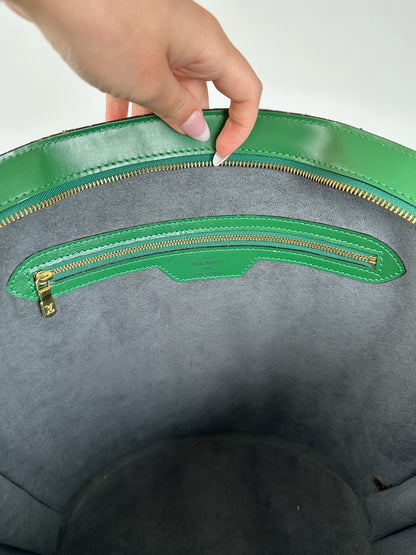 Vintage Louis Vuitton Saint Jacques EPI Leather Bag green
