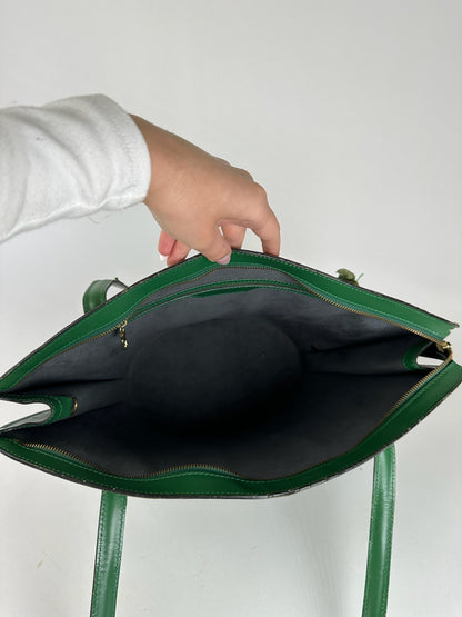 Vintage Louis Vuitton Saint Jacques EPI Leather Bag green