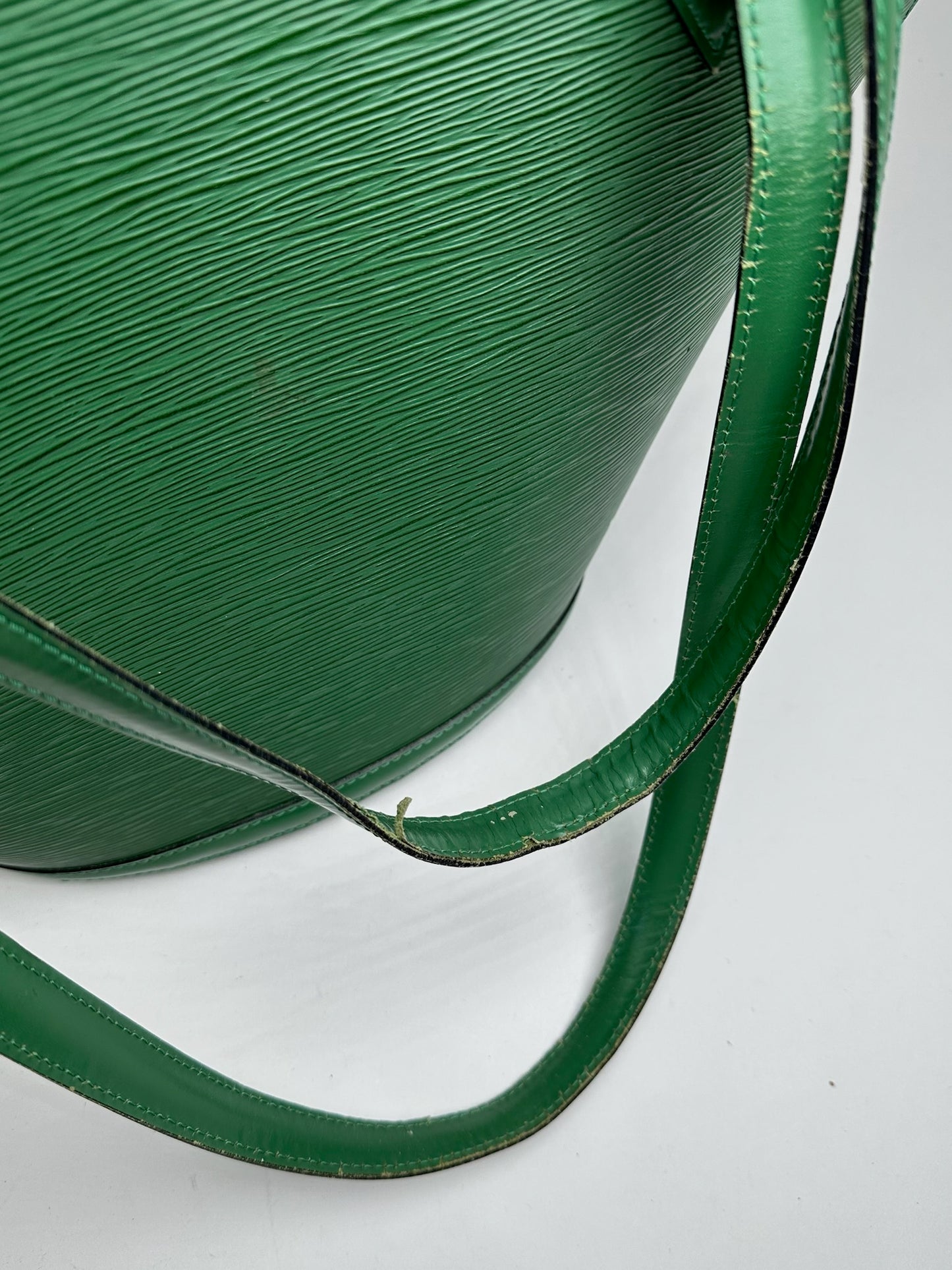 Vintage Louis Vuitton Saint Jacques EPI Leather Bag green