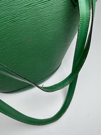 Vintage Louis Vuitton Saint Jacques EPI Leather Bag green