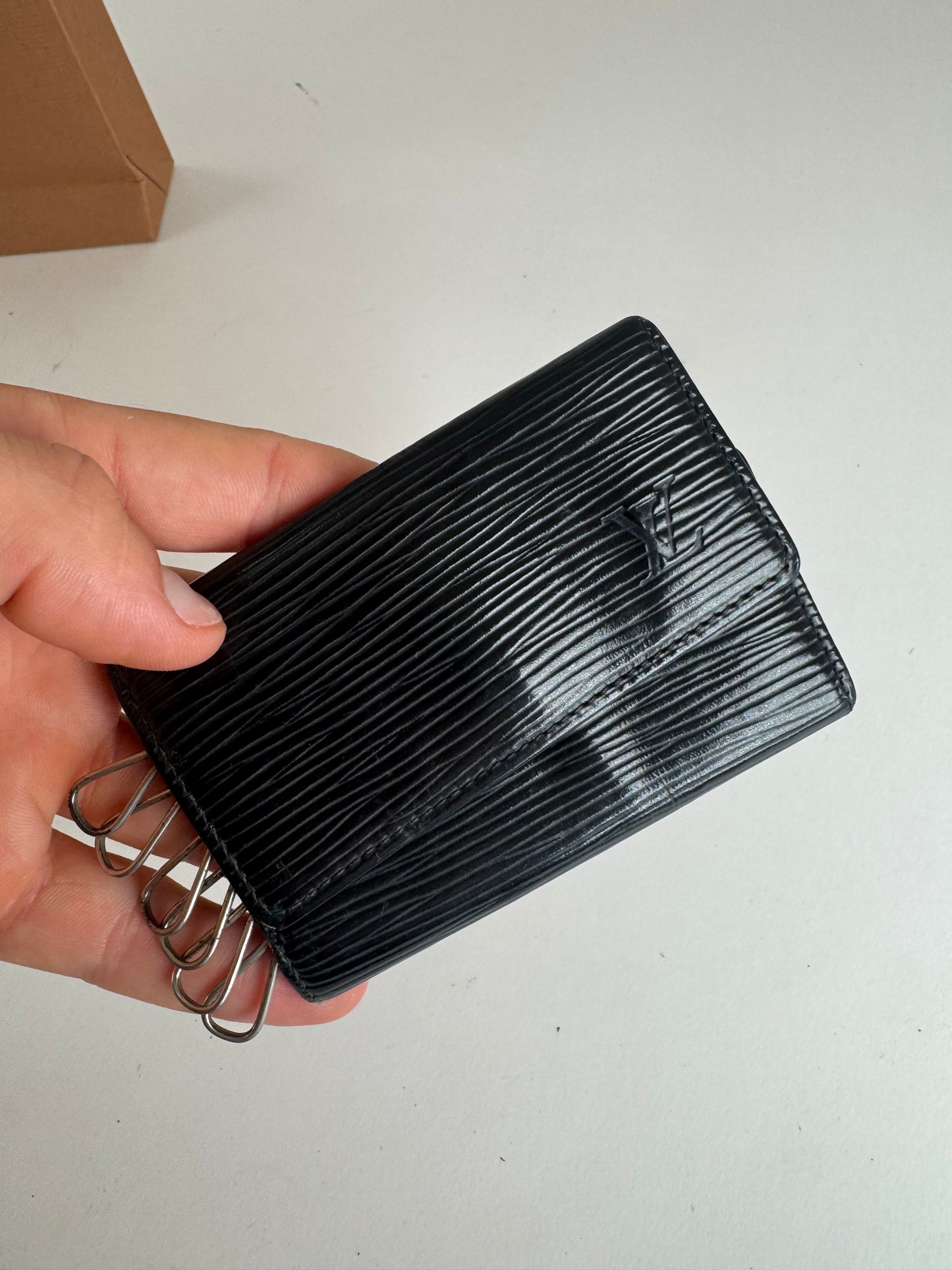 Vintage Louis Vuitton EPI Leather Key Holder black