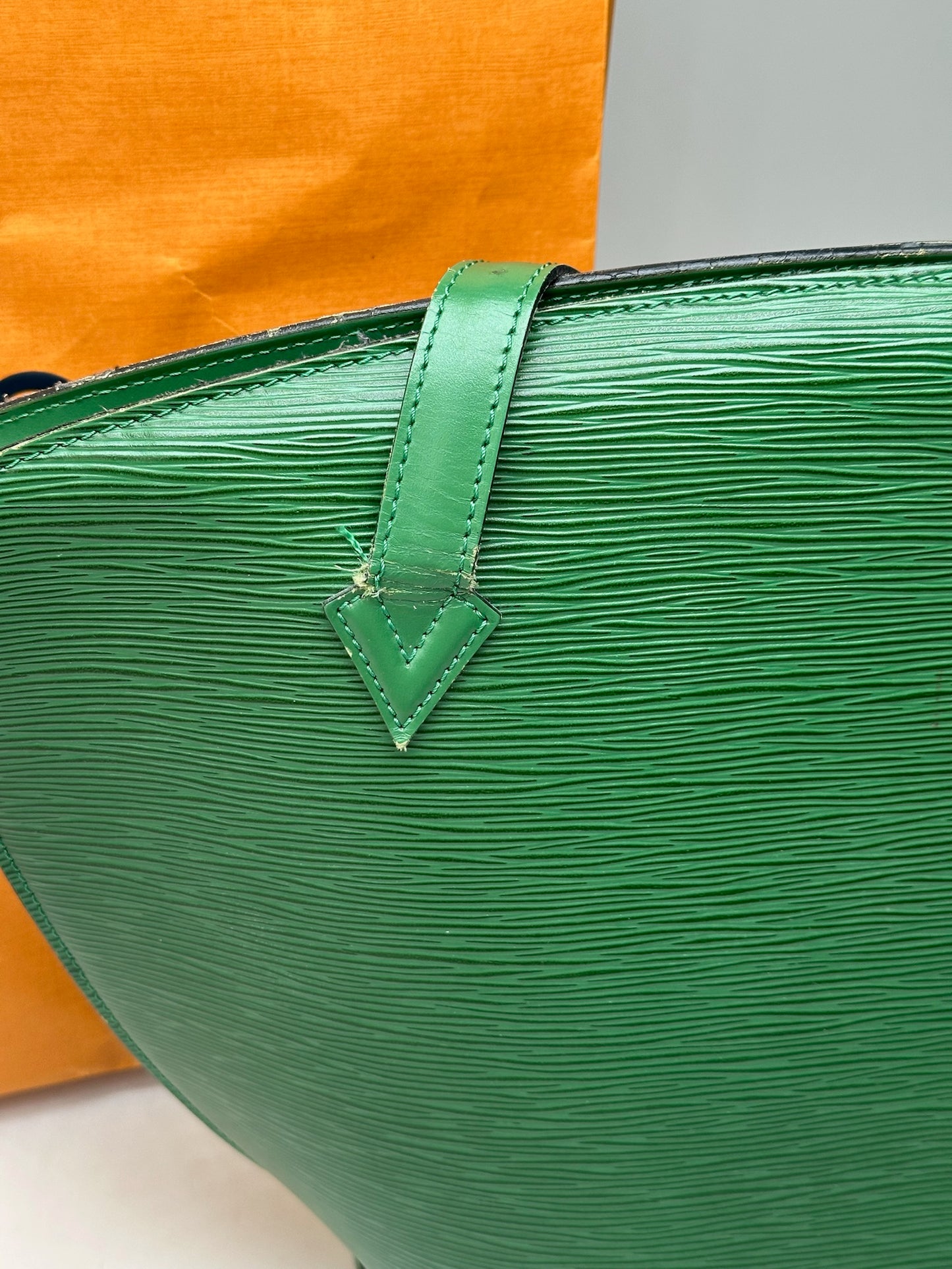 Vintage Louis Vuitton Saint Jacques EPI Leather Bag green
