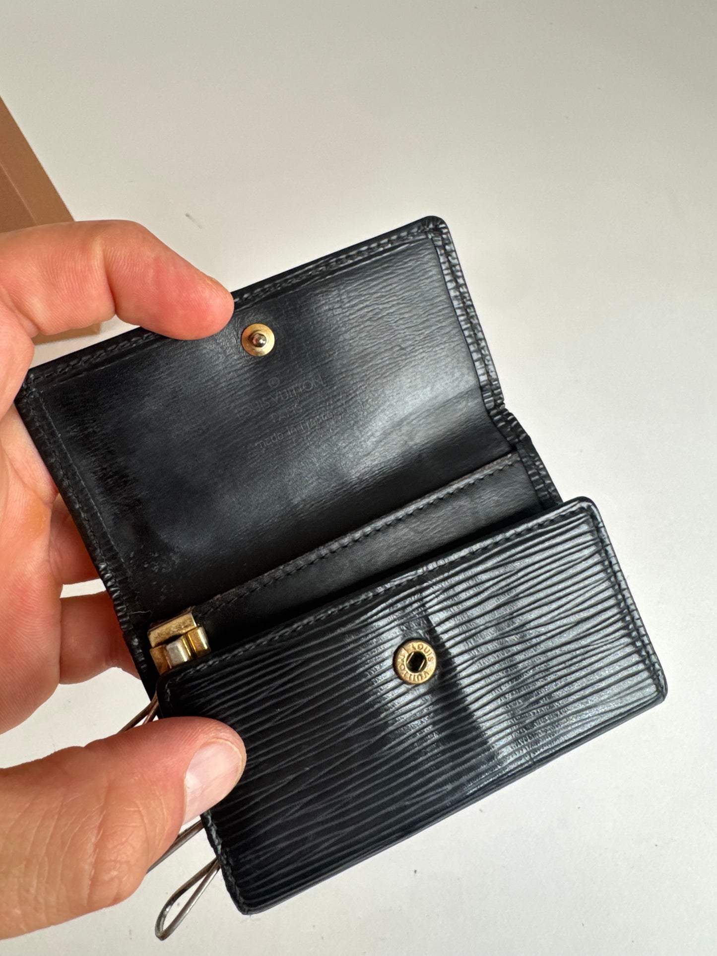 Vintage Louis Vuitton EPI Leather Key Holder black