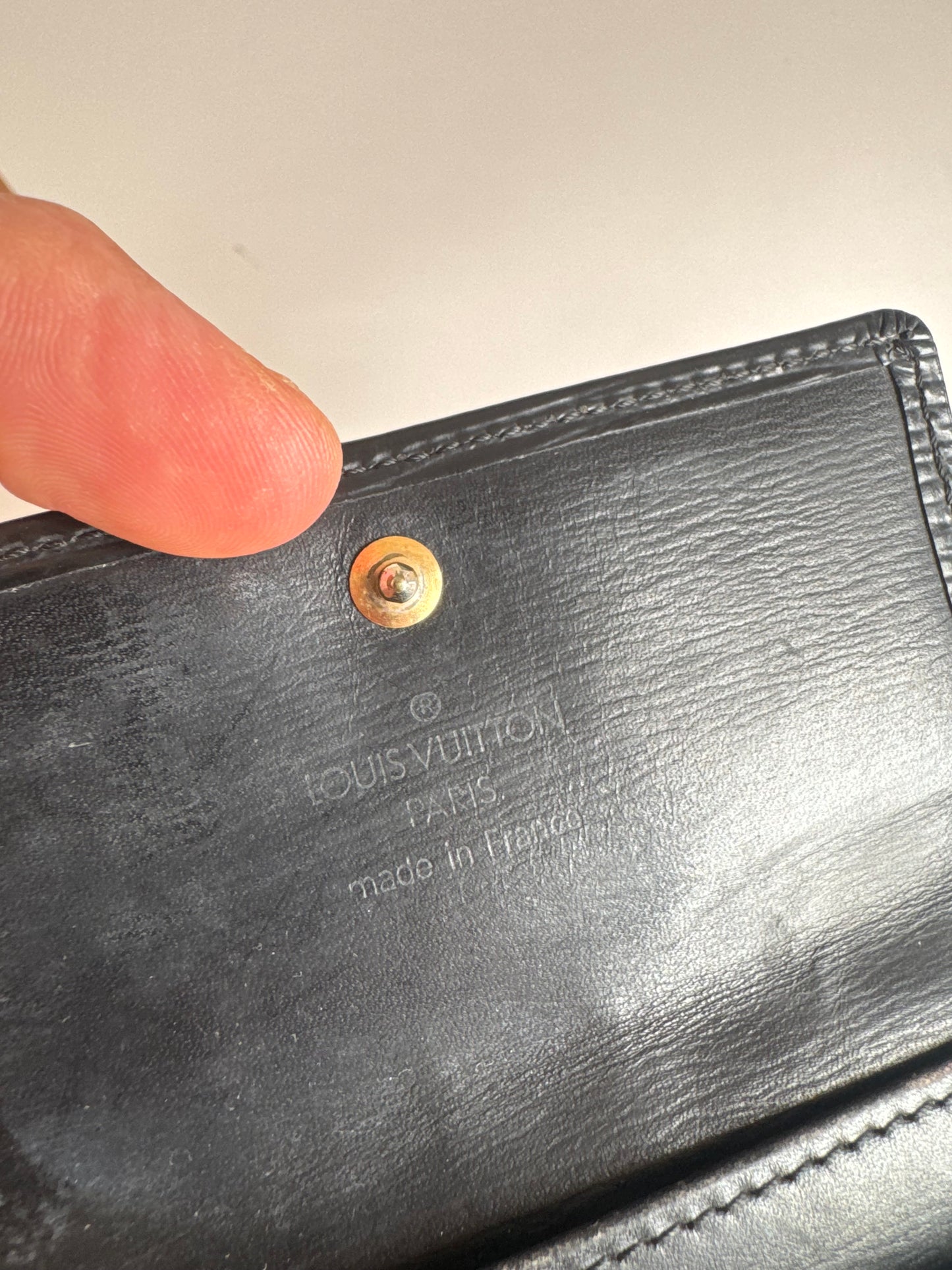 Vintage Louis Vuitton EPI Leather Key Holder black