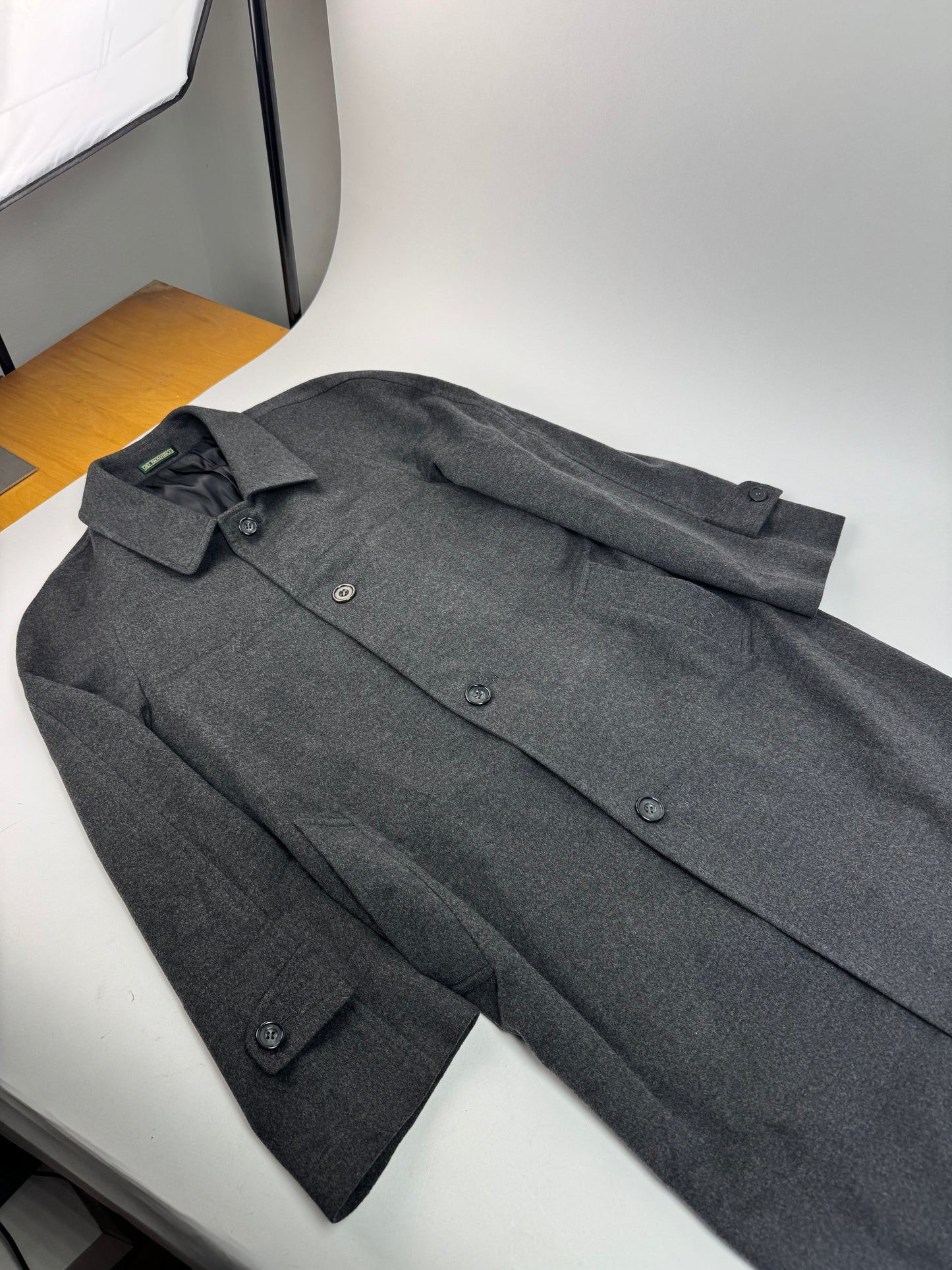 Vintage Paolo Gucci Cashmere Trenchcoat M/L anthracite