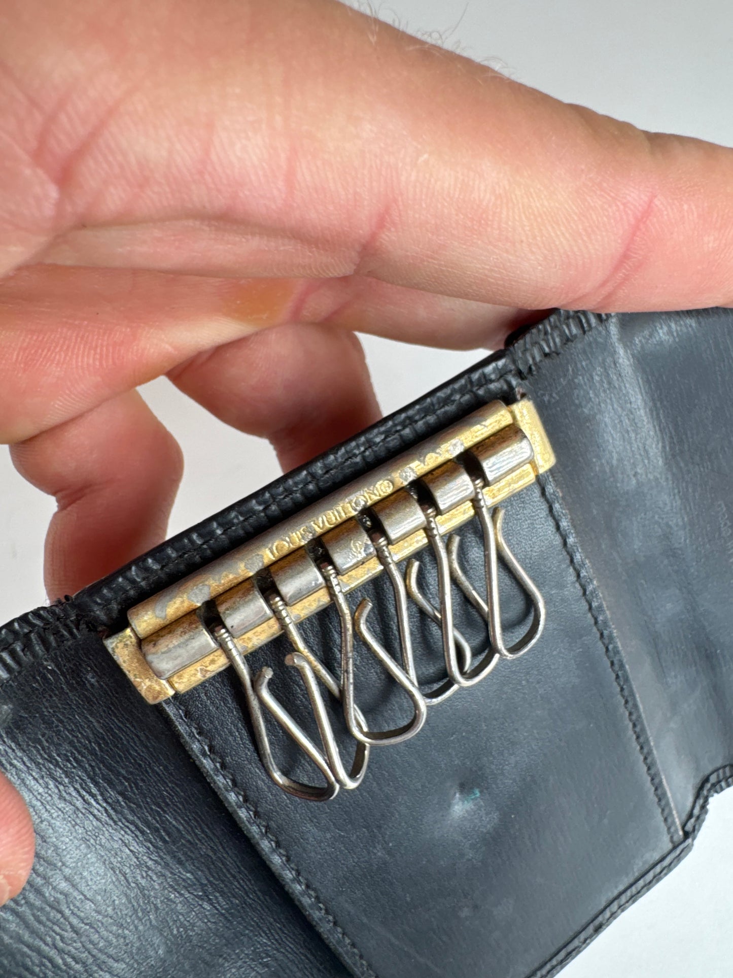 Vintage Louis Vuitton EPI Leather Key Holder black