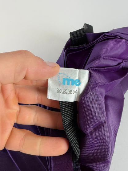 Vintage Issey Miyake Polyester Tote Purple Black Webbing