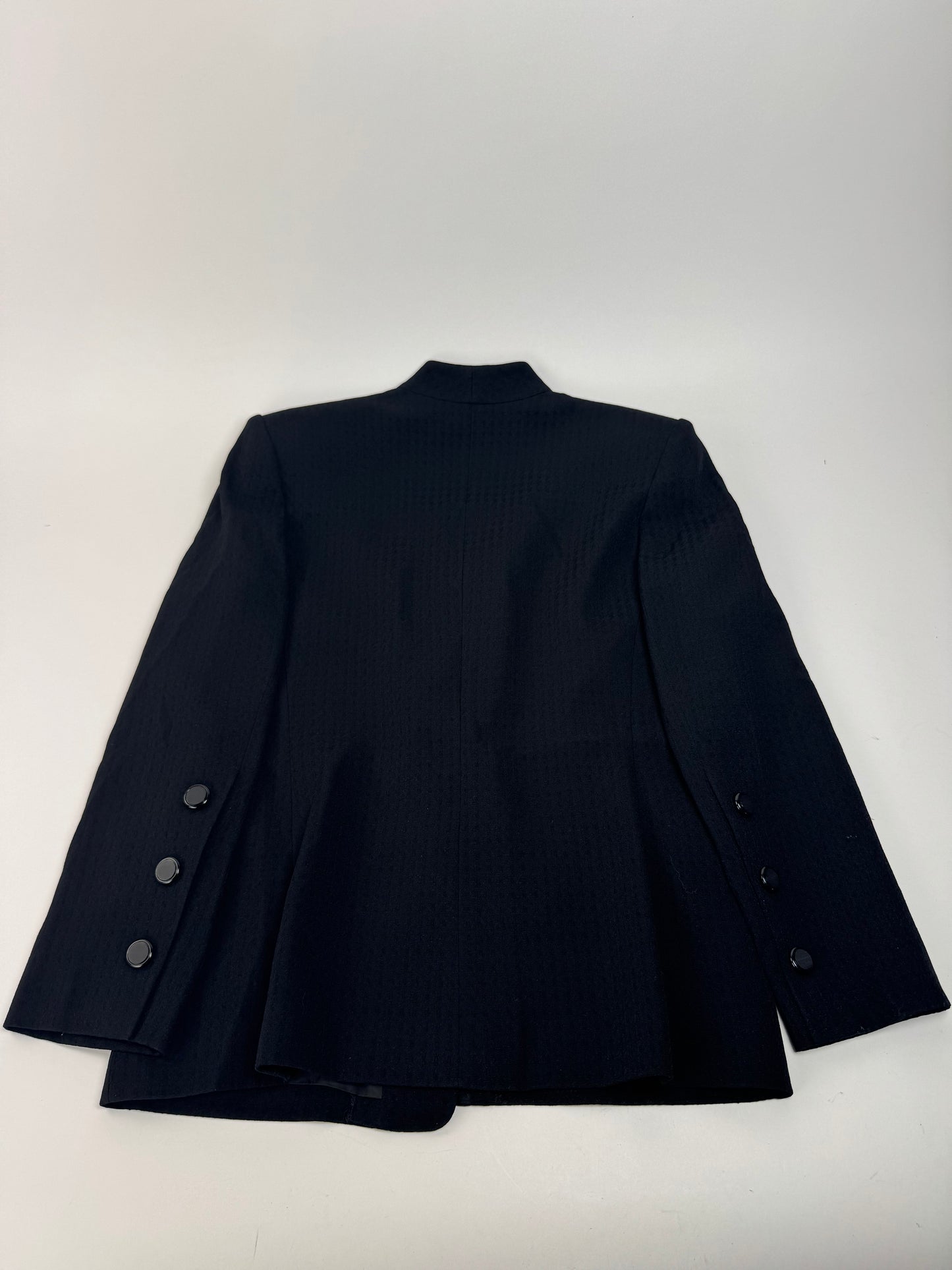 Vintage Givenchy Wool Blazer / Short Trenchcoat M/L black