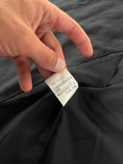 Vintage Givenchy Wool Blazer / Short Trenchcoat M/L black