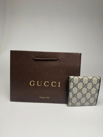 Vintage Gucci Ophidia Monogram Leather wallet black gray