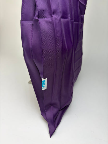 Vintage Issey Miyake Polyester Tote Purple Black Webbing