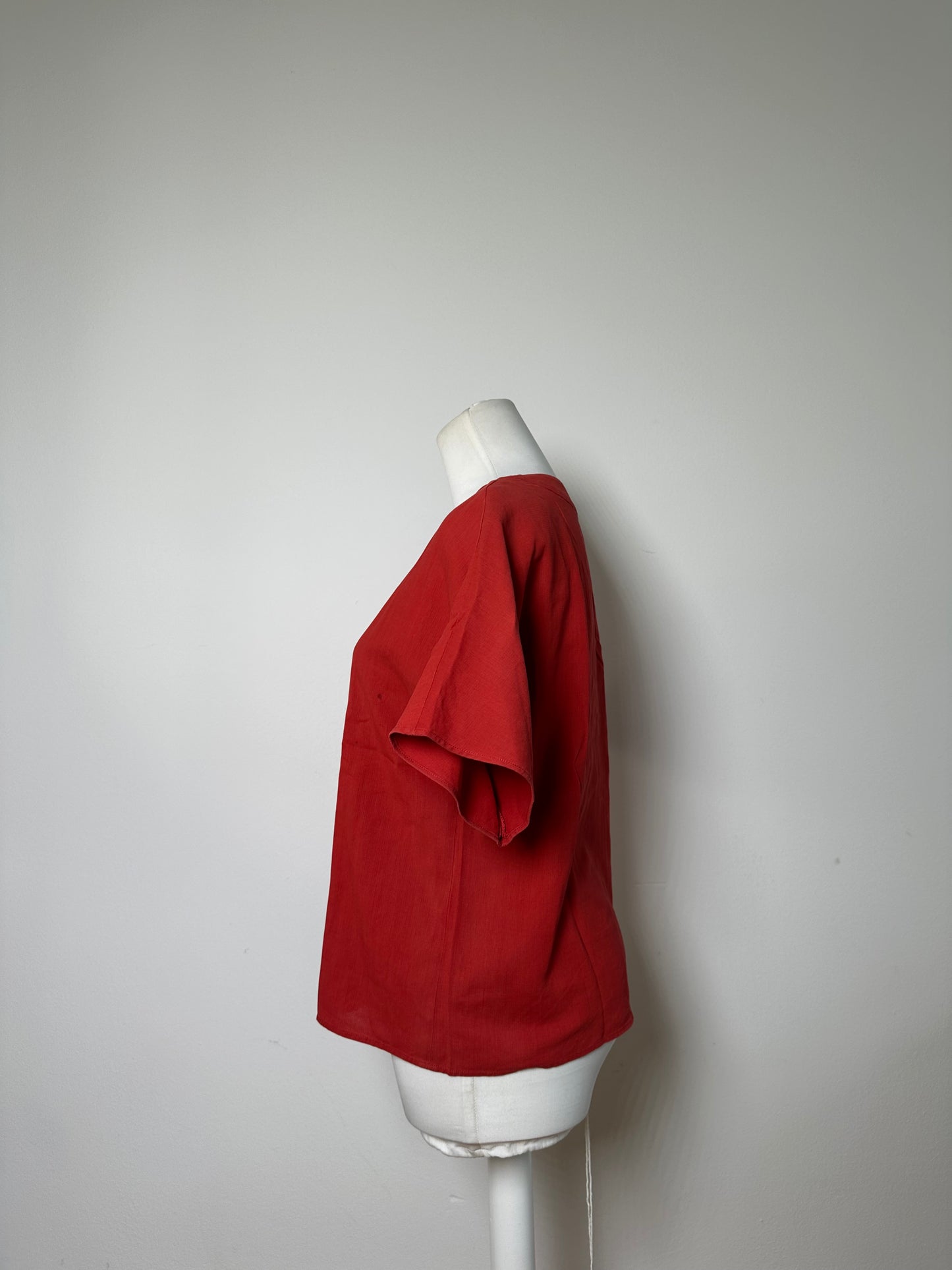 Vintage Chloe Cotton Blend Top Red L