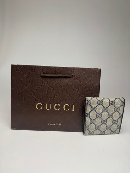 Vintage Gucci Ophidia Monogram Leather wallet black gray