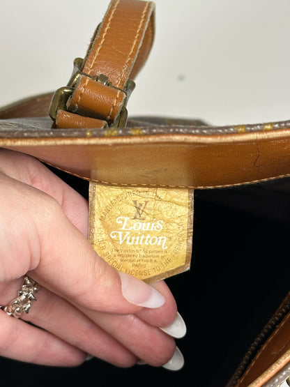 Vintage Louis Vuitton Leather Monogram Bucket bag brown