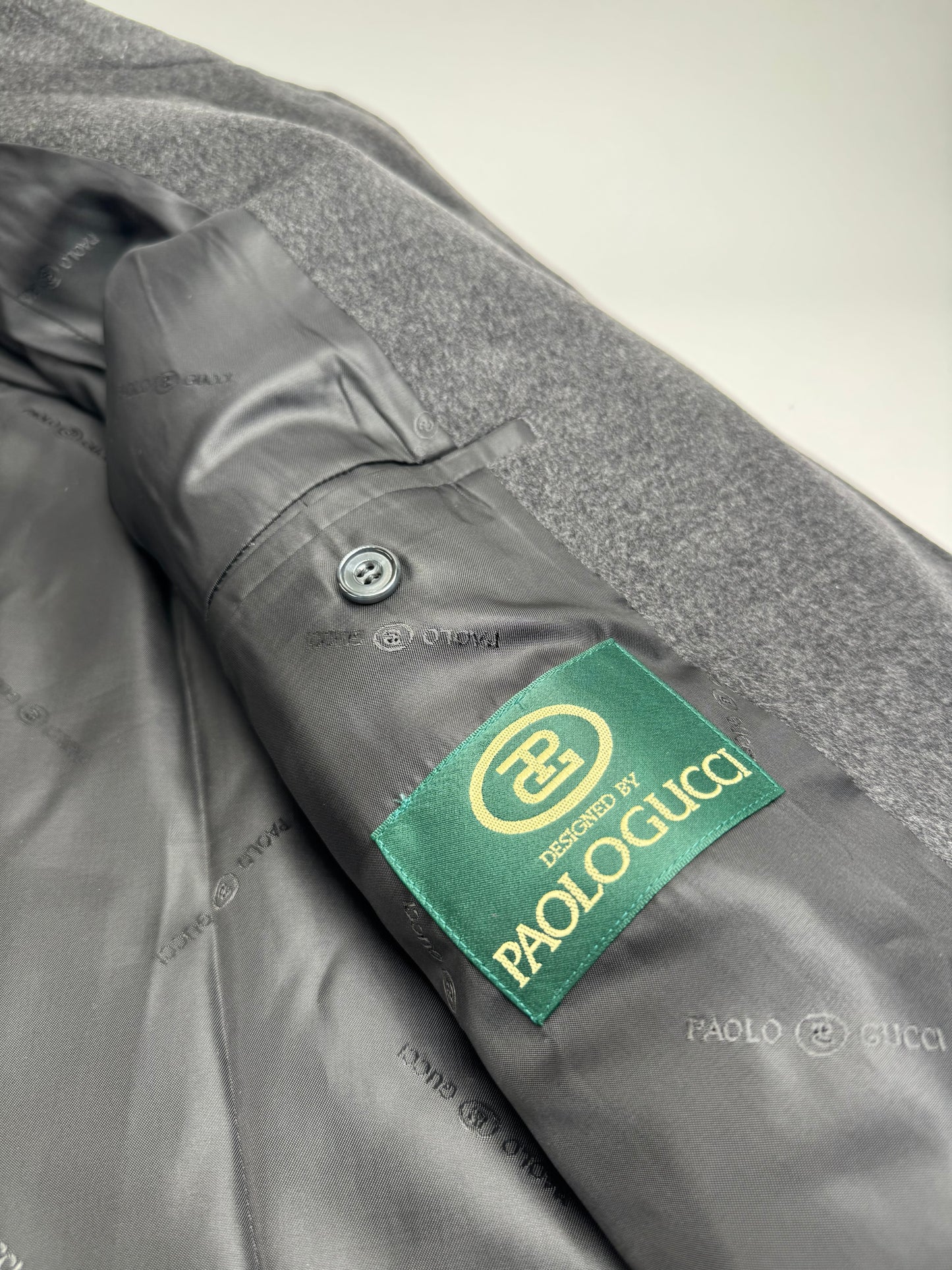 Vintage Paolo Gucci Cashmere Trenchcoat M/L anthracite