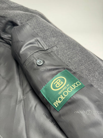 Vintage Paolo Gucci Cashmere Trenchcoat M/L anthracite