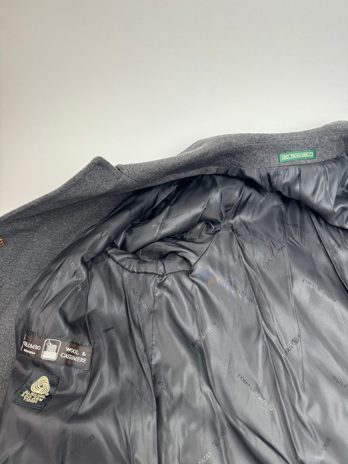 Vintage Paolo Gucci Cashmere Trenchcoat M/L anthracite
