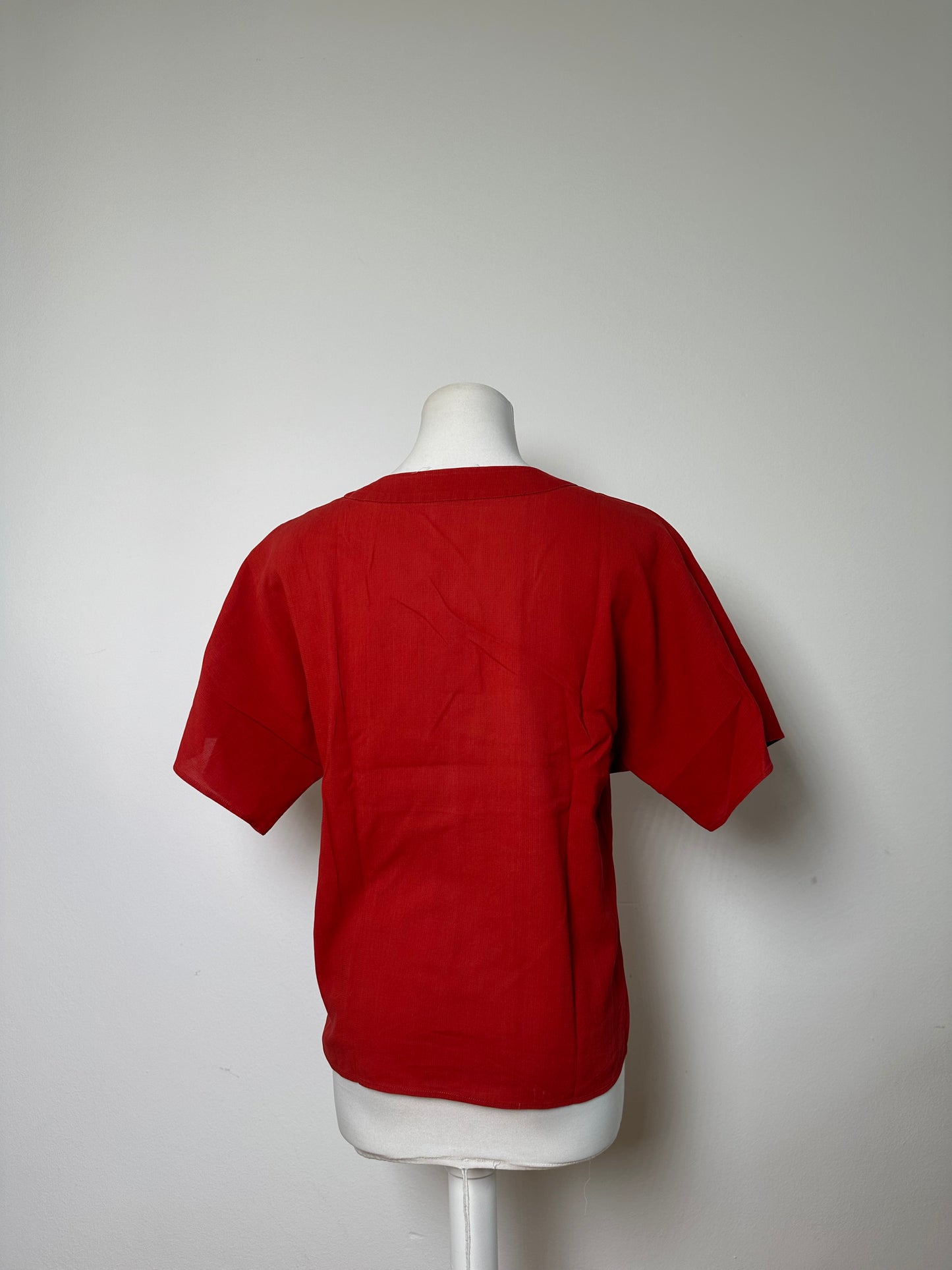 Vintage Chloe Cotton Blend Top Red L