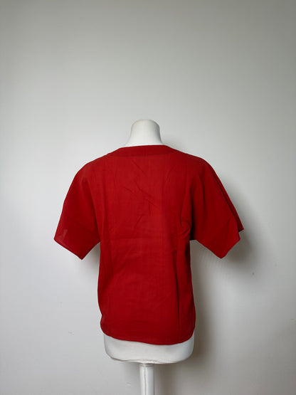 Vintage Chloe Cotton Blend Top Red L