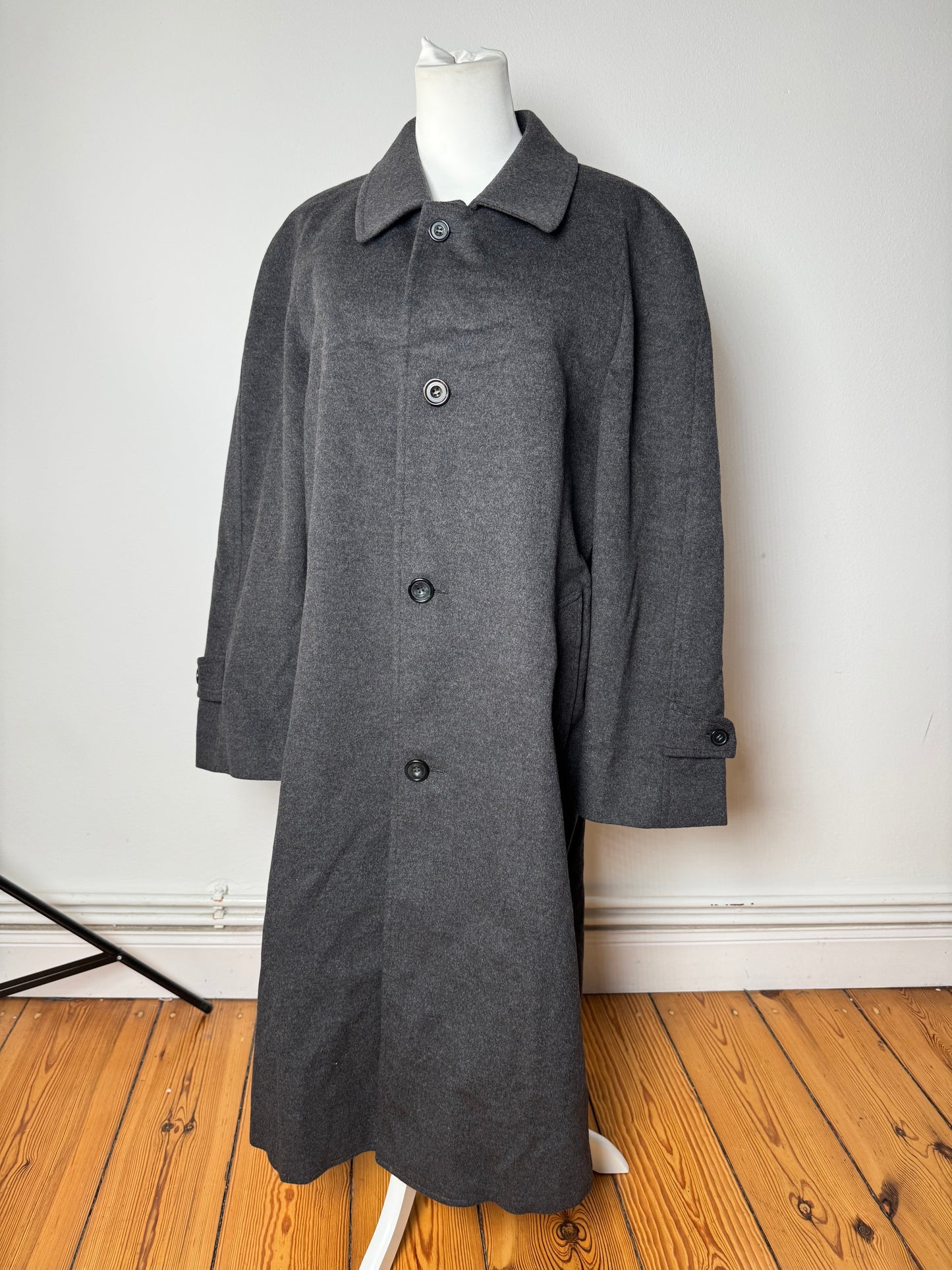 Vintage Paolo Gucci Cashmere Trenchcoat M/L anthracite