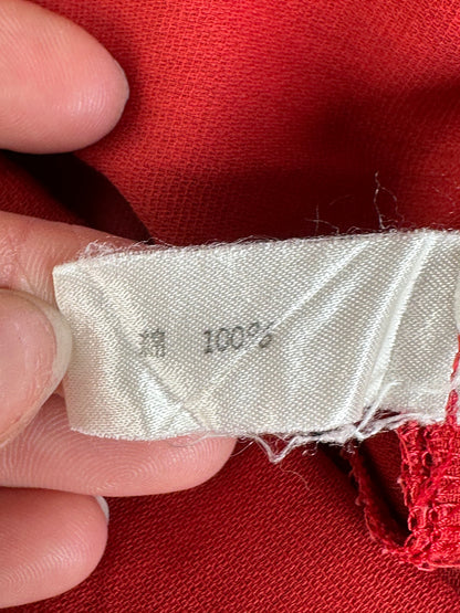Vintage Chloe Cotton Blend Top Red L