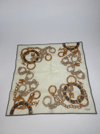 Vintage Celine Cloth beige gold