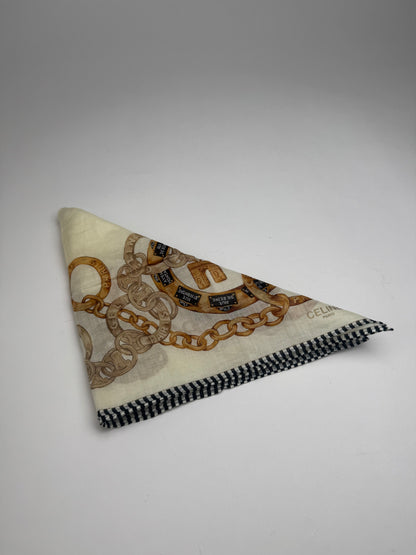 Vintage Celine Cloth beige gold