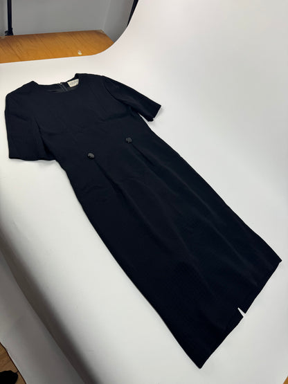 Vintage Givenchy wool Dress black m/L