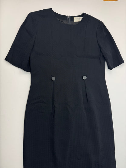 Vintage Givenchy wool Dress black m/L