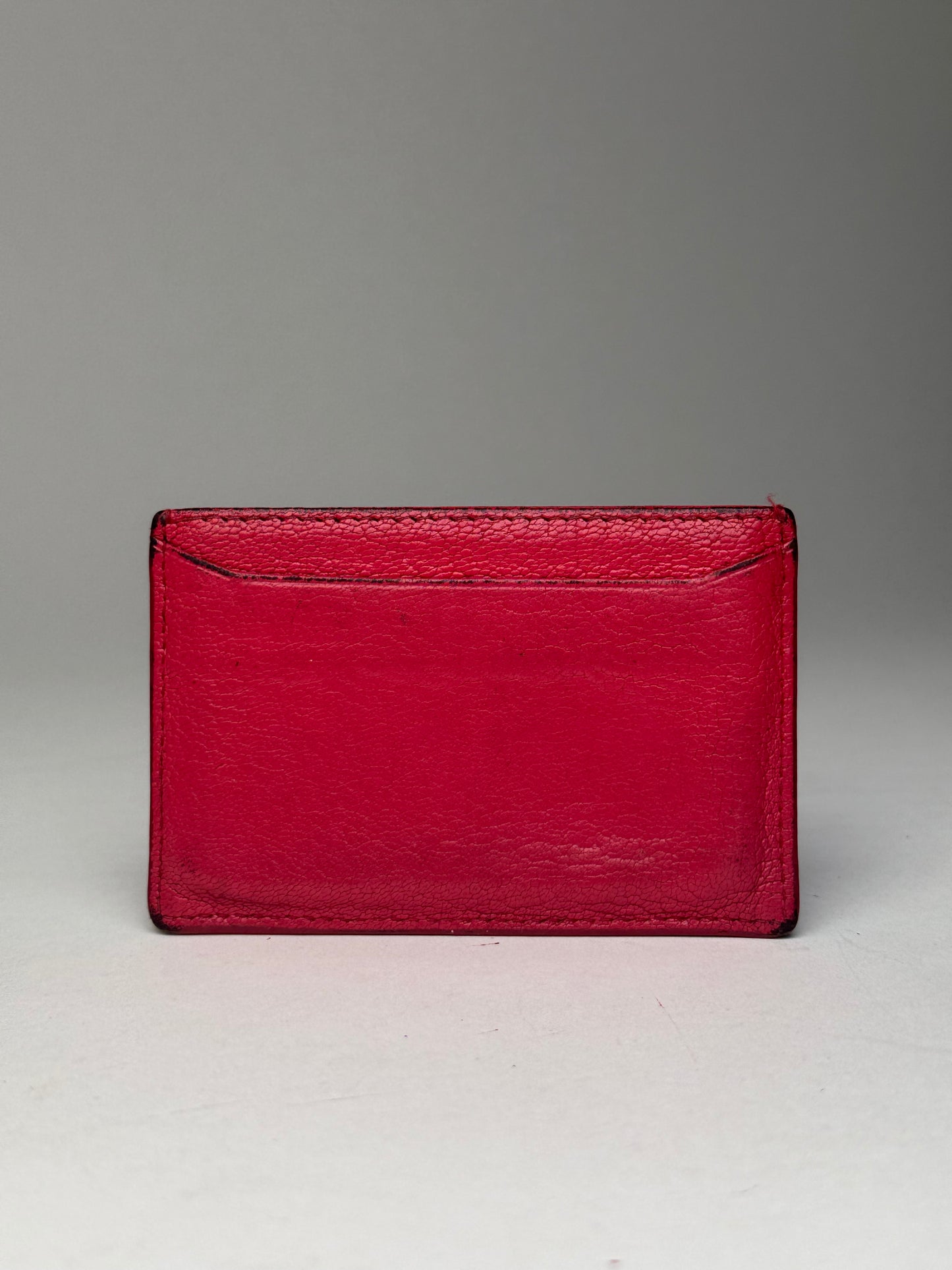 Vintage Miu Miu Leather Card Holder Red