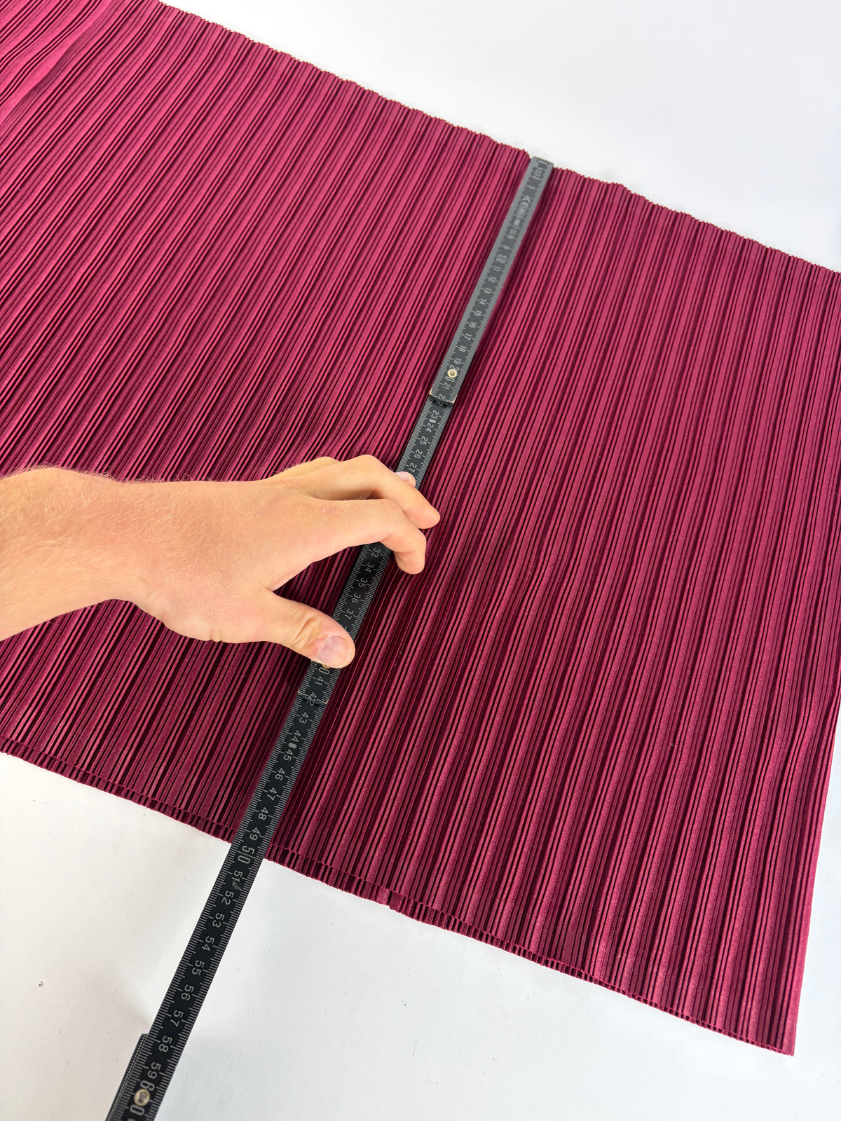Vintage Issey Miyake Pleats Please Pleated Wrap c. Mid-2010s Burgundy