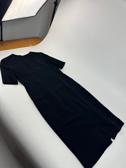 Vintage Givenchy wool Dress black m/L