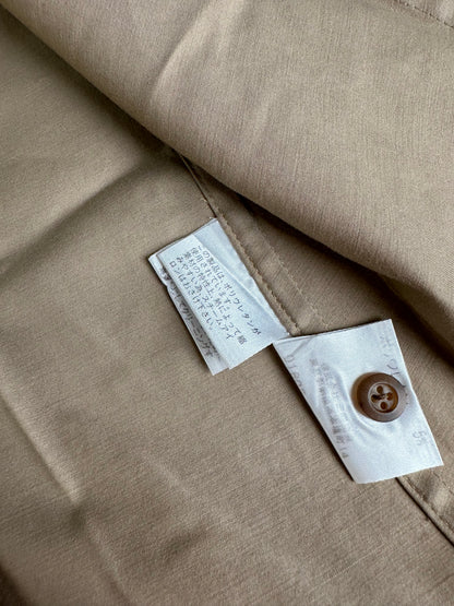 Vintage Burberry Sleeveless Cotton Blend Blouse Beige L