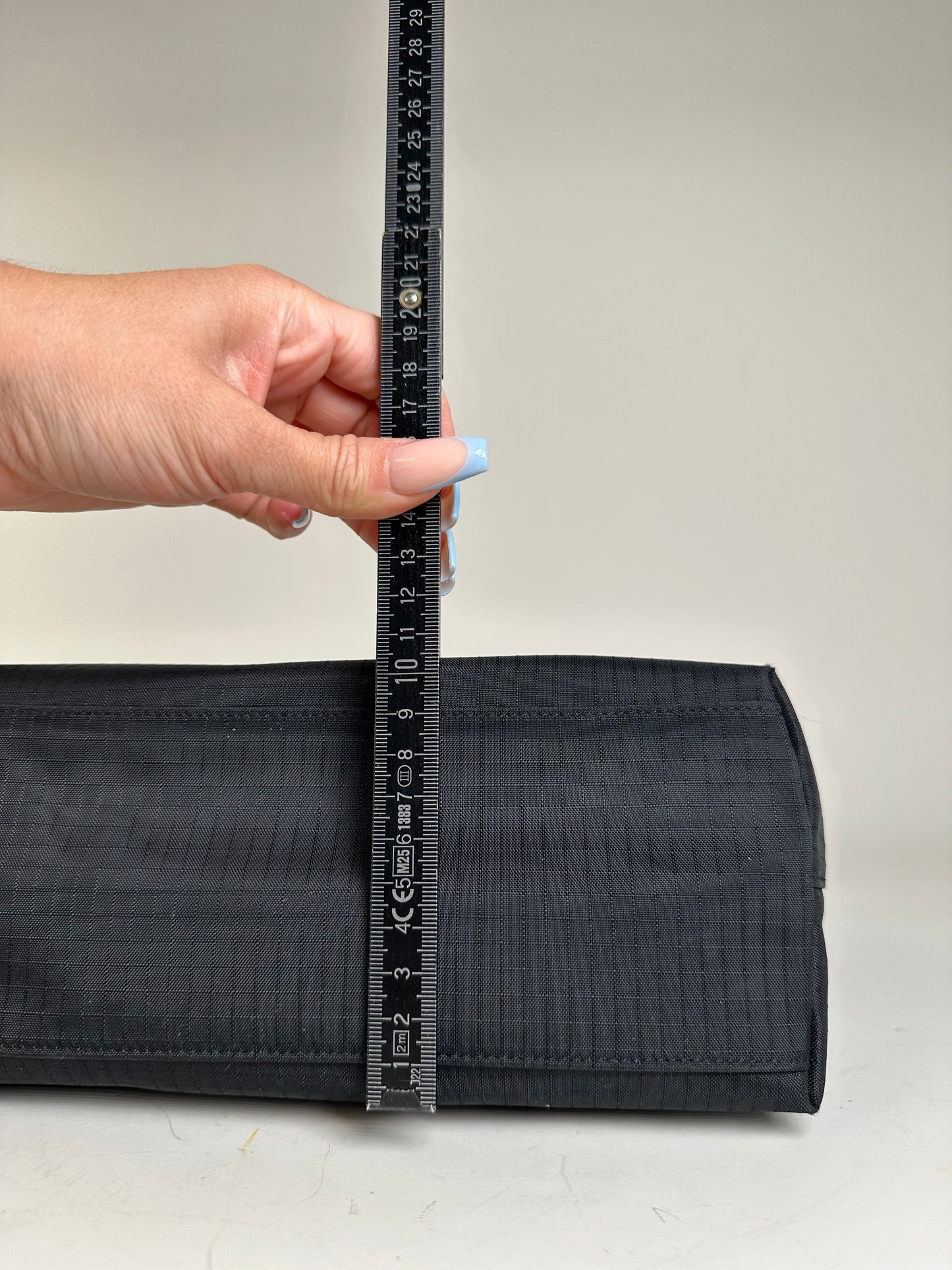 Vintage Givenchy Nylon Shoulder Bag Black Silver