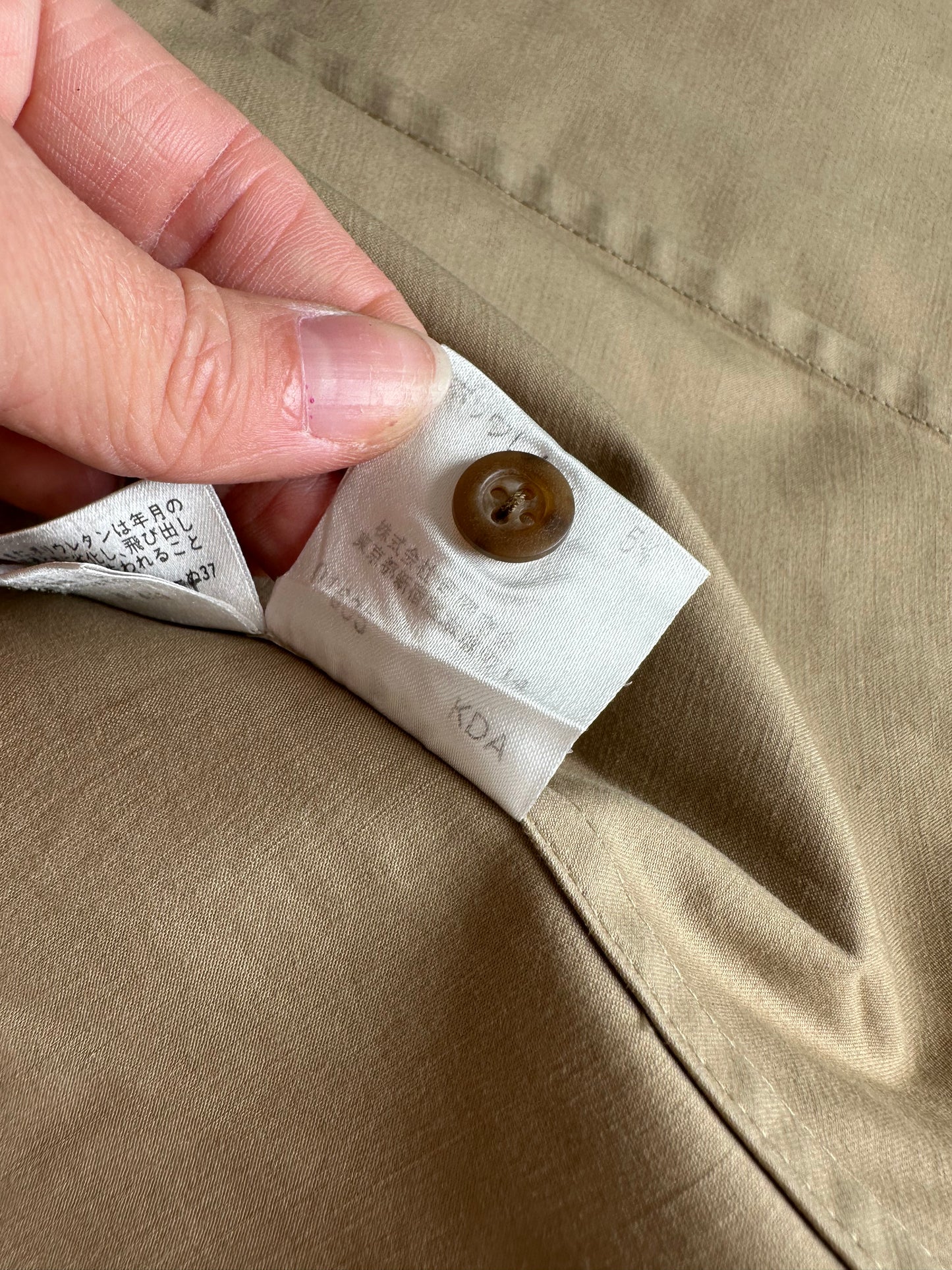 Vintage Burberry Sleeveless Cotton Blend Blouse Beige L