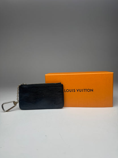 Vintage Louis Vuitton Le Dauphine EPI leather Card holder black