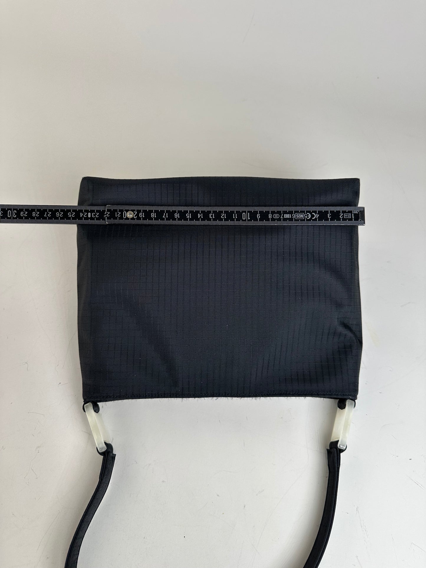 Vintage Givenchy Nylon Shoulder Bag Black Silver